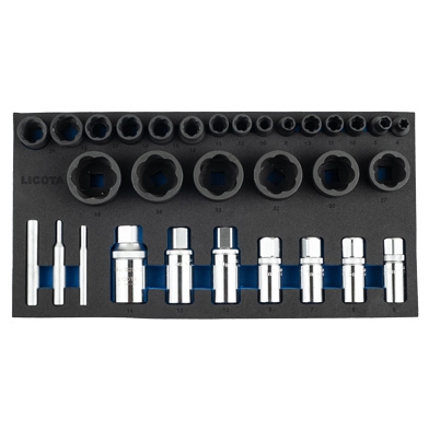 31PCS TWIST SOCKET SET METRIC SIZE