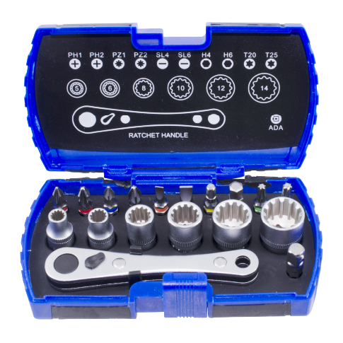 18 PCS BIT SOCKET SET